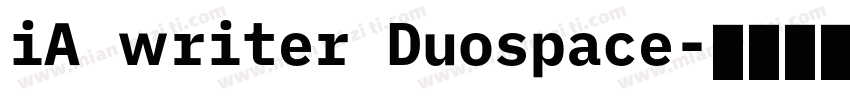 iA writer Duospace字体转换